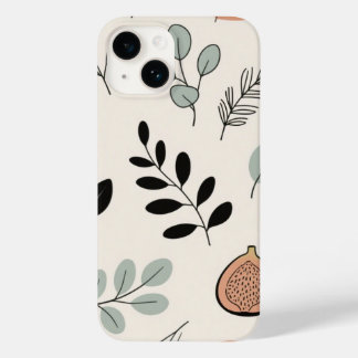 Botaniskt Linjer - Earthy Löv Art Phone Case