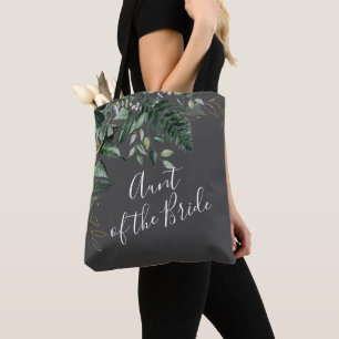 Botaniskt löv Greenery Moster av bridpresenten T Tygkasse