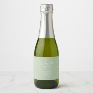 Botaniskt Löv Vine Sage Grönt Bridesmaid Frieri
