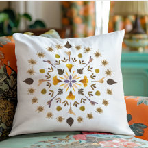 Botaniskt Mandala Pressad Blommkonst