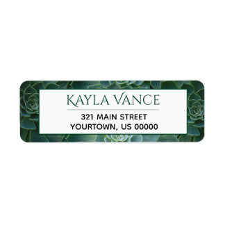 Botaniskt märke till den misstänkta ökentropiska v returadress etikett