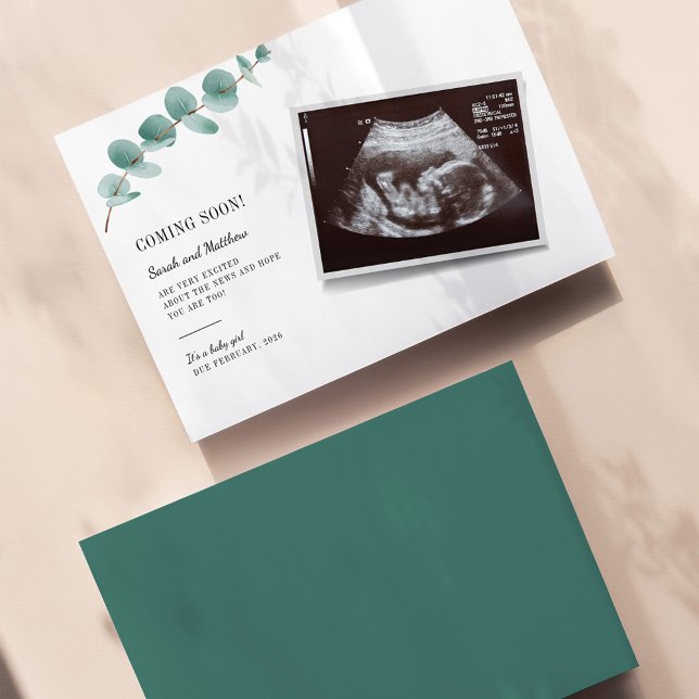 Botaniskt meddelande om Gravid Baby Sonogram (Skapare uppladdad)