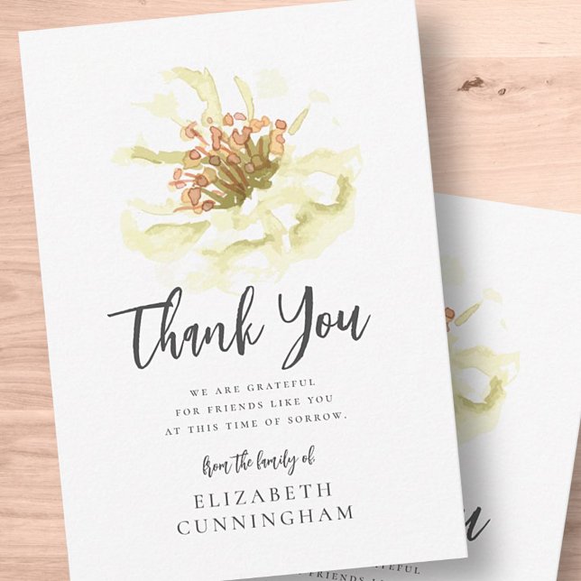 Botaniskt minnesmärke för Blommigten Modern vatten Tack Kort (Skapare uppladdad)