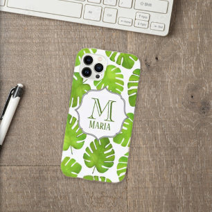 Botaniskt monogram för tropisk Handflatan-Träd per