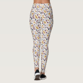 Botaniskt Mönster Anpassa Leggings