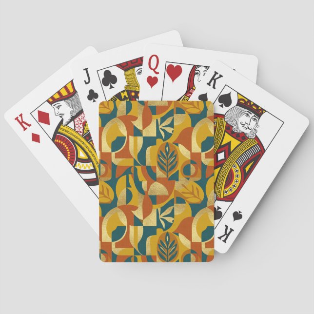 Botaniskt Mönster Casinokort (Baksidan)