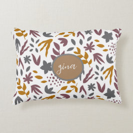 Botaniskt Mönster Customize Prydnadskudde