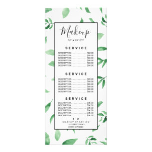 Botaniskt mönster för modernt grönt olivgrönt reklamkort