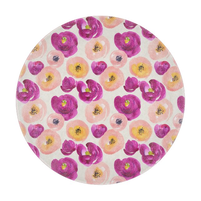 Botaniskt mönster för vattenfärg (Framsidan)