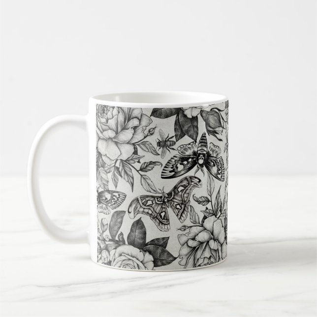 Botaniskt mönster kaffemugg (Vänster)
