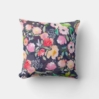 botaniskt mönster och sömlöst b, blommigt med vatt kudde