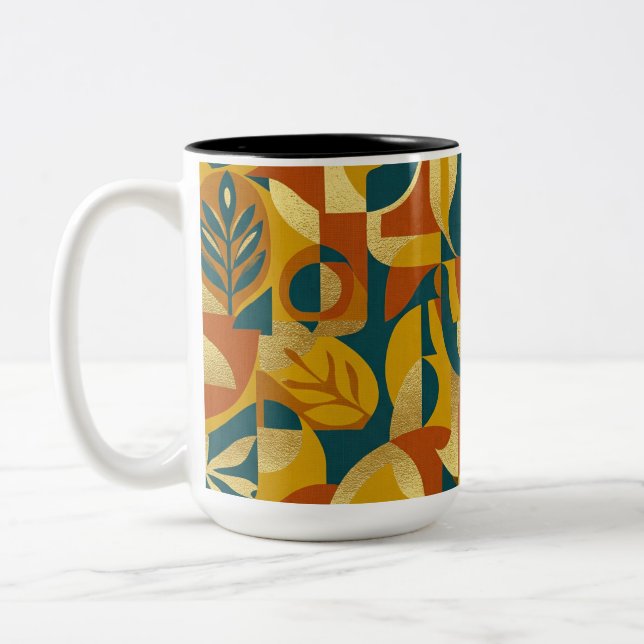 Botaniskt mönster Två-Tonad mugg (Vänster)