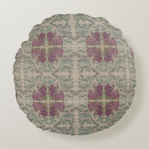 Botaniskt Mönster - William Morris Kuddöverdrag Rund Kudde