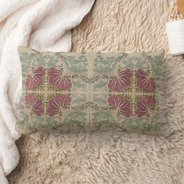 Botaniskt Mönster - William Morris Lumbarkudde (Filt)