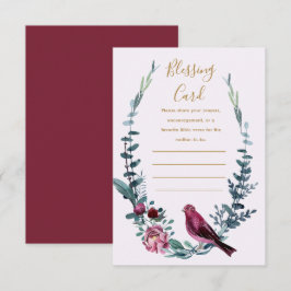 Botaniskt Mor blankteckenkort Tilläggskort