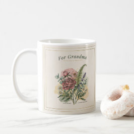 Botaniskt Mormor Present Kaffemugg
