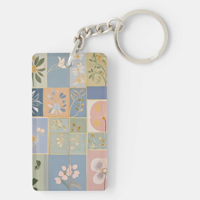 Botaniskt mosaik i blomning (Baksidan)
