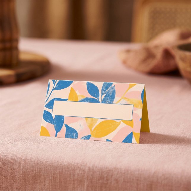 Botaniskt Namn-monteringskort handskrivet Namn-utr Placeringskort (Botanical Name Place Card Handwritten Name Space)