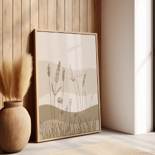 Botaniskt naturreservat Boho Poster