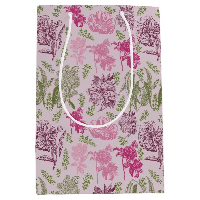 Botaniskt peony Eucalyptus Girl Baby Shower (Framsidan)