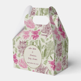 Botaniskt peony Eucalyptus Girl Baby Shower Presentaskar