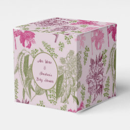Botaniskt peony Eucalyptus Girl Baby Shower Presentaskar