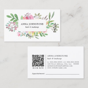 Botaniskt QR-nummer Möte Visitkort
