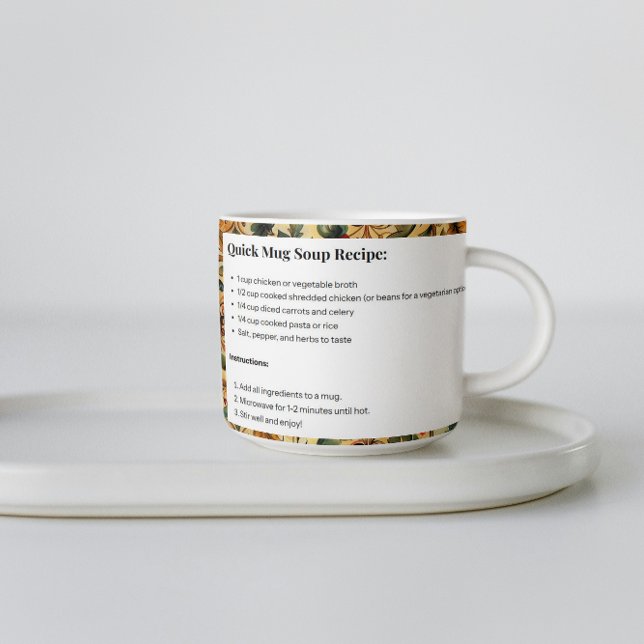 Botaniskt recept för gyllene ålder kaffemugg (Skapare uppladdad)