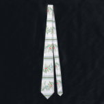 Botaniskt rött och Grönt Jul Neck Tie Slips<br><div class="desc">En botanisk julhals sliter designat med mina ursprungliga vattenfärgsbär och löv i röda nyanser och grönt med sage grönt rand. Gå till www.zazzle.com/dotellabelle</div>