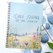 Botaniskt scen Namn anpassat dagligen Journal