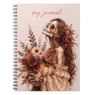 Botaniskt Skelett Journal Anteckningsbok
