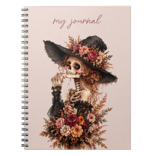 Botaniskt Skelett Journal Anteckningsbok