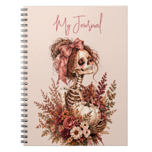 Botaniskt Skelett Journal Anteckningsbok