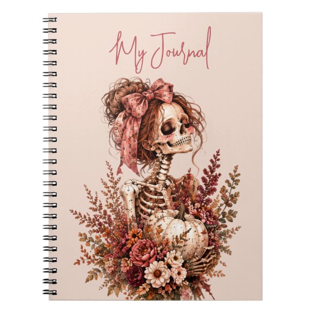 Botaniskt Skelett Journal Anteckningsbok (Framsidan)