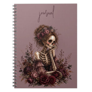 Botaniskt Skelett Journal Anteckningsbok