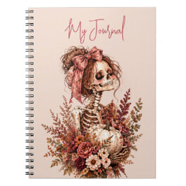 Botaniskt Skelett Journal Anteckningsbok