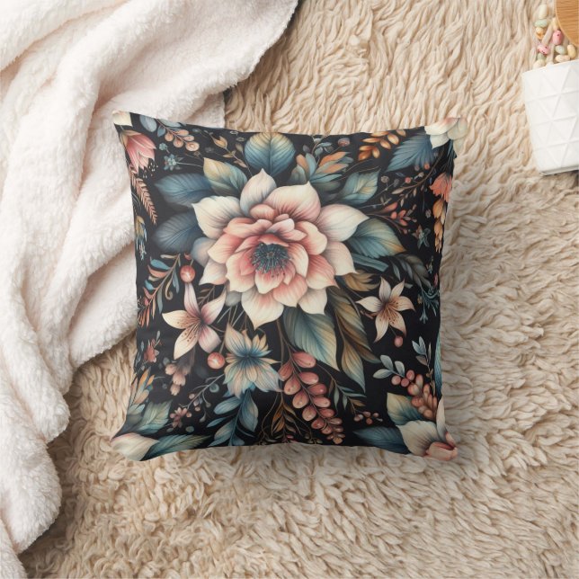 Botaniskt skönhet kudde (Filt)