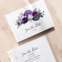 Botaniskt skript för modern Lila Blommigt