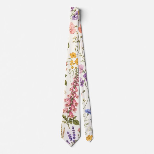 Botaniskt slips med ängsblommor (Framsida)