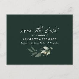 botaniskt spara datumet för Eukalyptus elegant brö Meddelande Vykort