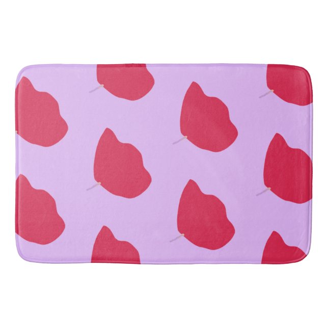 Botaniskt stil Bath Mat Badrumsmatta (Framsidan)