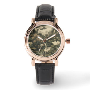 Botaniskt styre - Svan i skogen Armbandsur