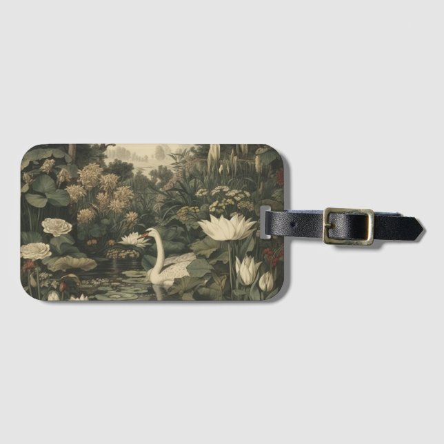 Botaniskt styre - Svan i skogen Bagagebricka (Framsida horisontal)