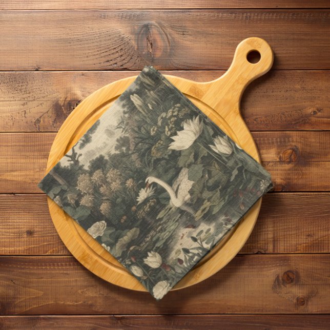 Botaniskt styre - Svan i skogen Pappersservett (Skapare uppladdad)