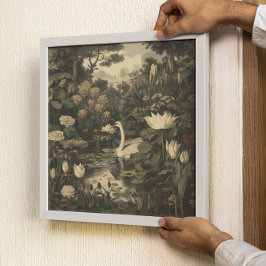 Botaniskt styre - Svan i skogen Poster