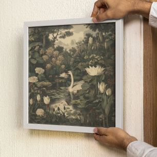 Botaniskt styre - Svan i skogen Poster
