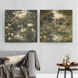 Botaniskt styre - Svan i skogen Poster