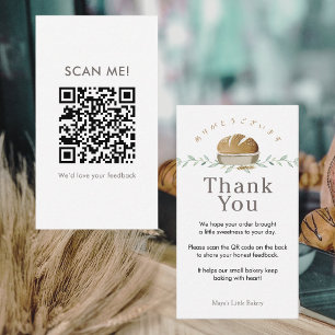Botaniskt surdegsbröd Lämna en recension QR-kod Visitkort
