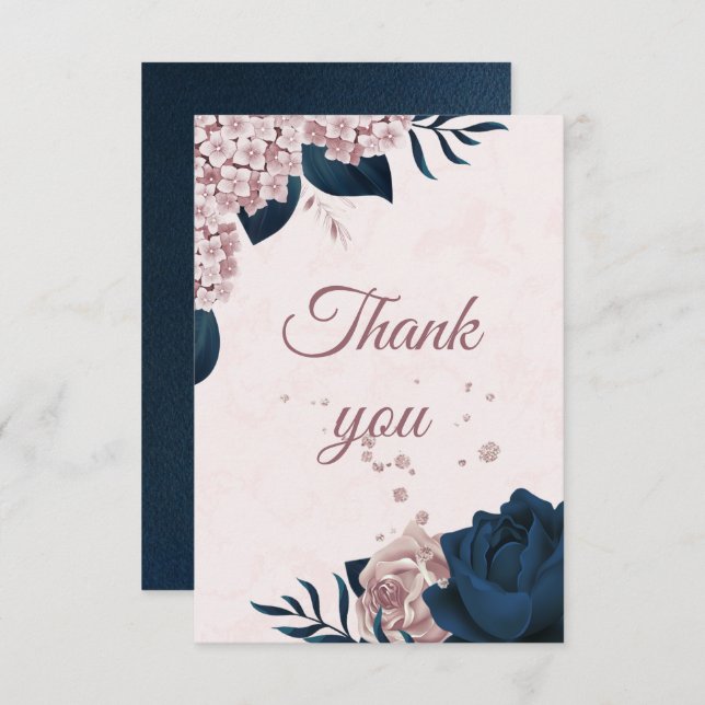 botaniskt tack för elegantens flotta och dammiga b (Fram/baksida)