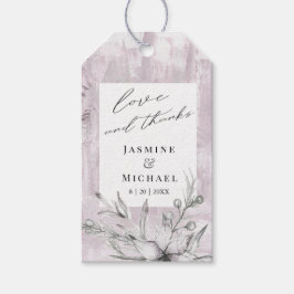 botaniskt tack för roststencilen, märkre presentetikett